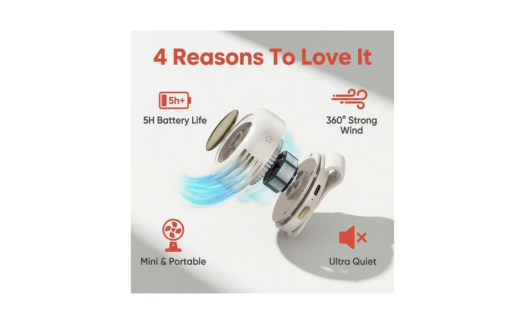 ⏳ Limited-Time Special: Ultra-Light Bladeless Fan with 1.5h Fast Charge ⚡🌀