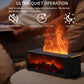 Fireplace simulation flame humidifier
