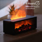 Fireplace simulation flame humidifier