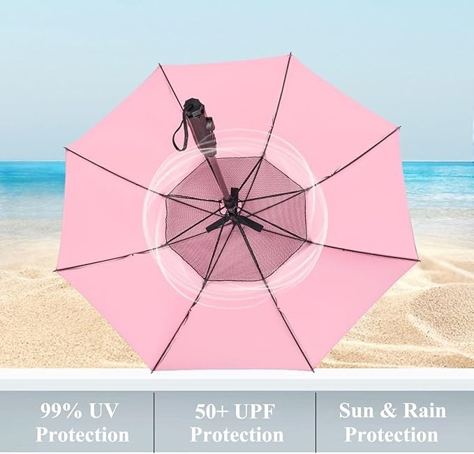 3 in 1 Sun Umbrella with Fan Misting