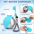 2-in-1 Portable Dog Water Bottle & Built-In Bowl