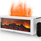 Fireplace simulation flame humidifier