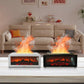 Fireplace simulation flame humidifier