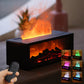 Fireplace simulation flame humidifier