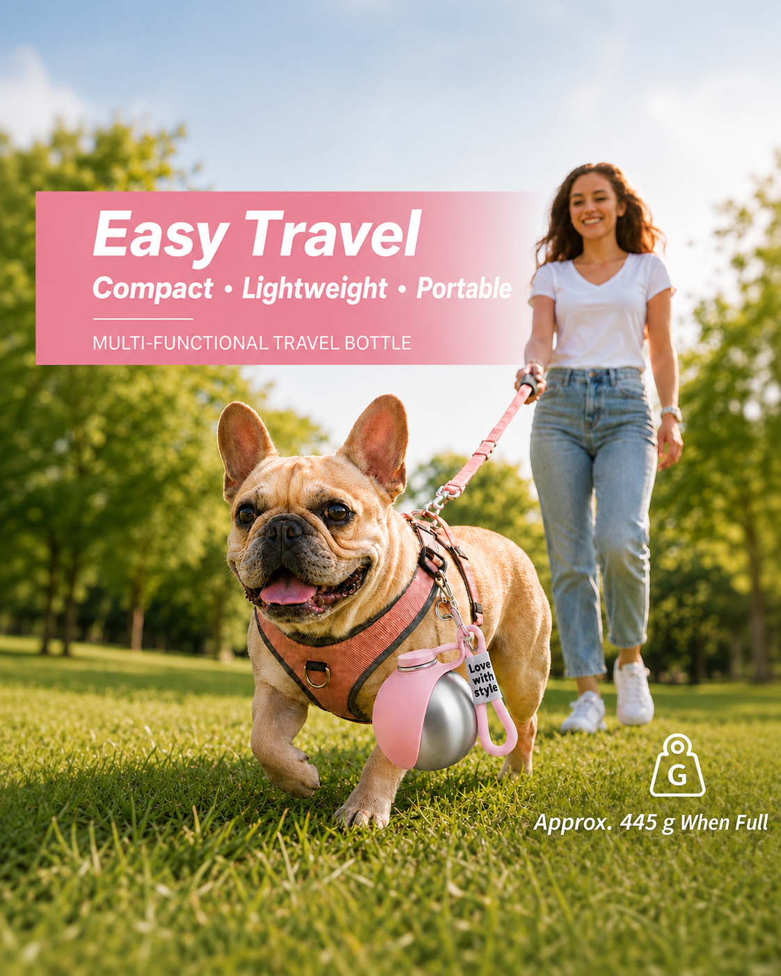 Nistoria™ Adventure Dog Bottle — 2-in-1 Bottle & Bowl