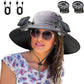 Outdoor Wide Brim Sun Hat With Solar Fan®