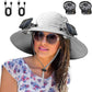 Outdoor Wide Brim Sun Hat With Solar Fan®