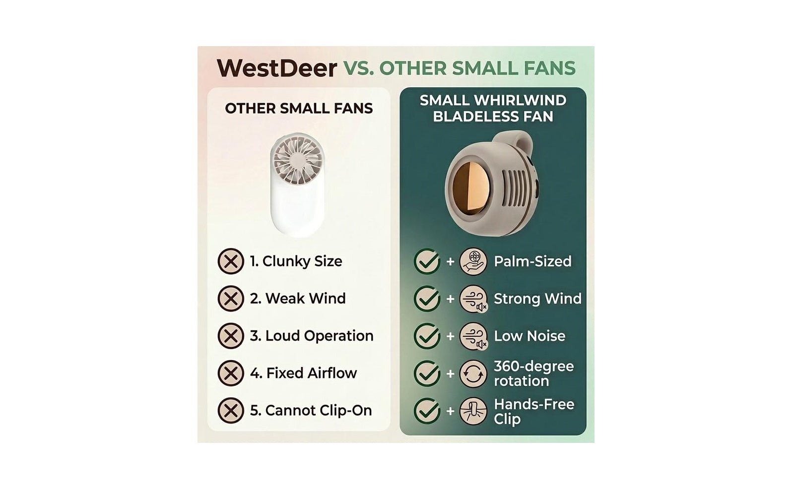 ⏳ Limited-Time Special: Ultra-Light Bladeless Fan with 1.5h Fast Charge ⚡🌀